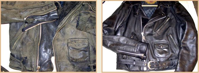 vintage motorcycle jacket restoration